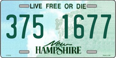 NH license plate 3751677