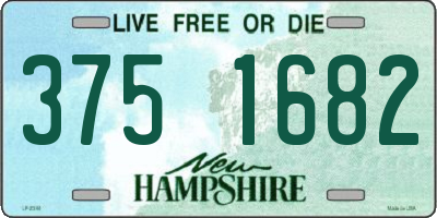 NH license plate 3751682