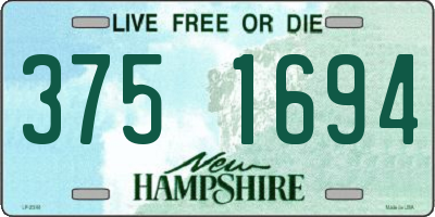 NH license plate 3751694