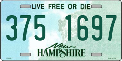 NH license plate 3751697