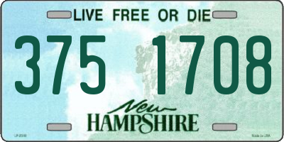 NH license plate 3751708