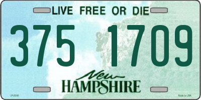 NH license plate 3751709