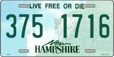 NH license plate 3751716