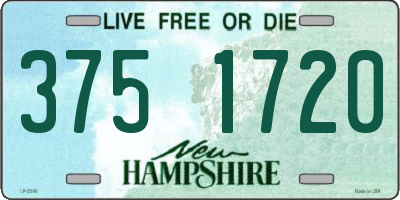 NH license plate 3751720
