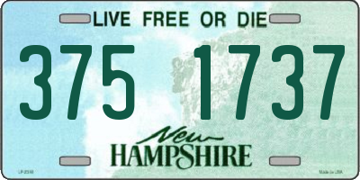 NH license plate 3751737