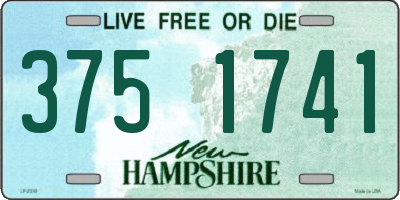 NH license plate 3751741