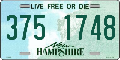 NH license plate 3751748