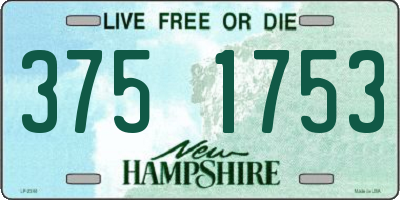 NH license plate 3751753