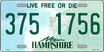 NH license plate 3751756