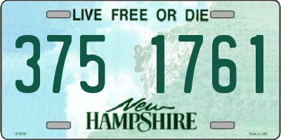 NH license plate 3751761