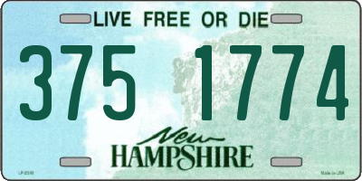 NH license plate 3751774