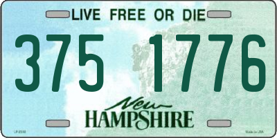 NH license plate 3751776