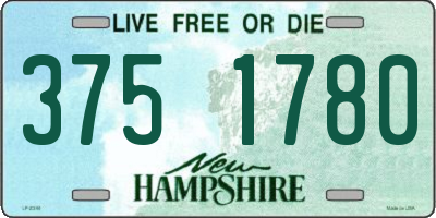NH license plate 3751780