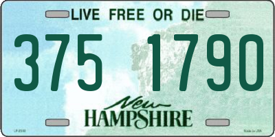 NH license plate 3751790