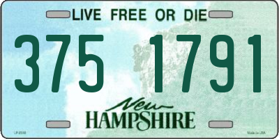 NH license plate 3751791