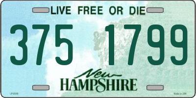 NH license plate 3751799