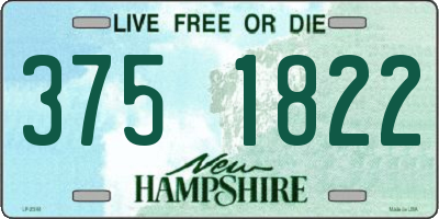 NH license plate 3751822