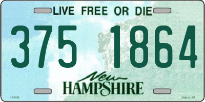 NH license plate 3751864