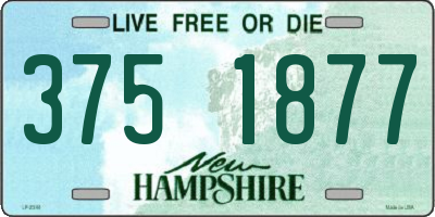 NH license plate 3751877