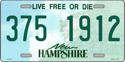 NH license plate 3751912