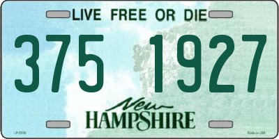 NH license plate 3751927