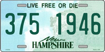 NH license plate 3751946