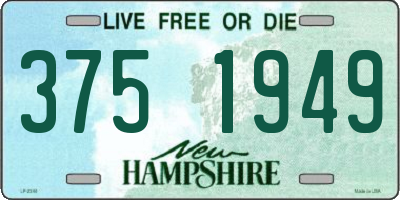 NH license plate 3751949