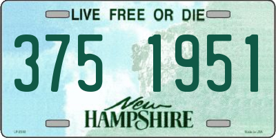 NH license plate 3751951