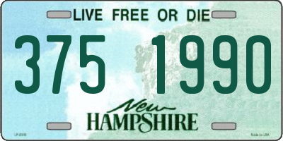 NH license plate 3751990