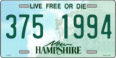 NH license plate 3751994