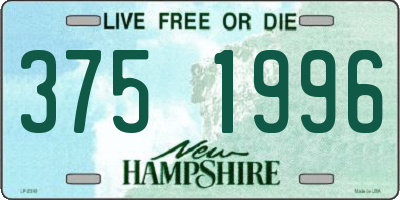 NH license plate 3751996