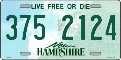 NH license plate 3752124