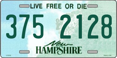 NH license plate 3752128
