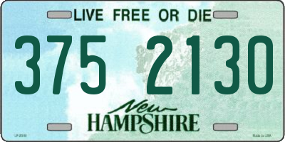 NH license plate 3752130