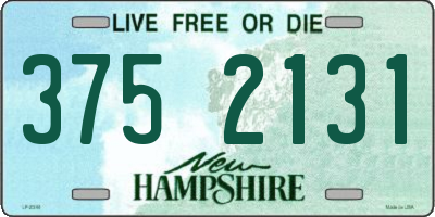 NH license plate 3752131