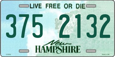 NH license plate 3752132