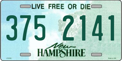 NH license plate 3752141