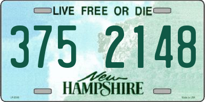 NH license plate 3752148