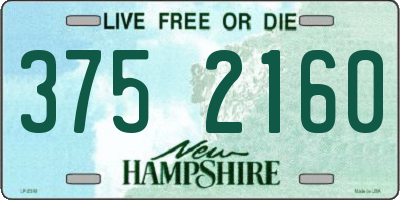 NH license plate 3752160