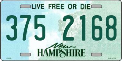 NH license plate 3752168