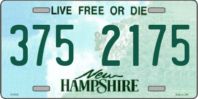 NH license plate 3752175