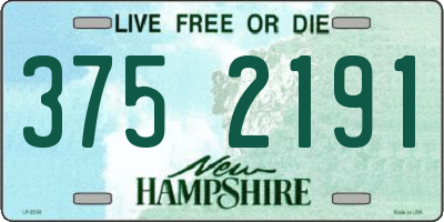 NH license plate 3752191