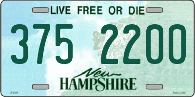NH license plate 3752200