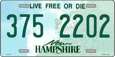 NH license plate 3752202