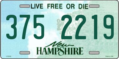 NH license plate 3752219