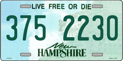 NH license plate 3752230