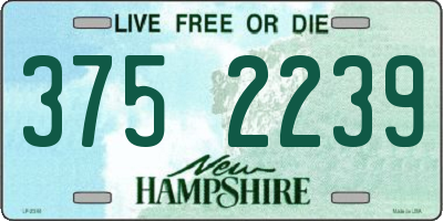 NH license plate 3752239
