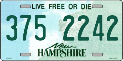 NH license plate 3752242