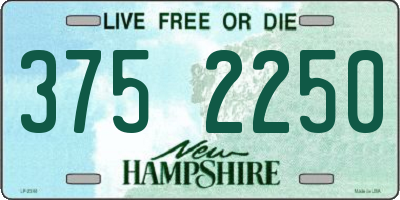 NH license plate 3752250