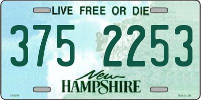 NH license plate 3752253
